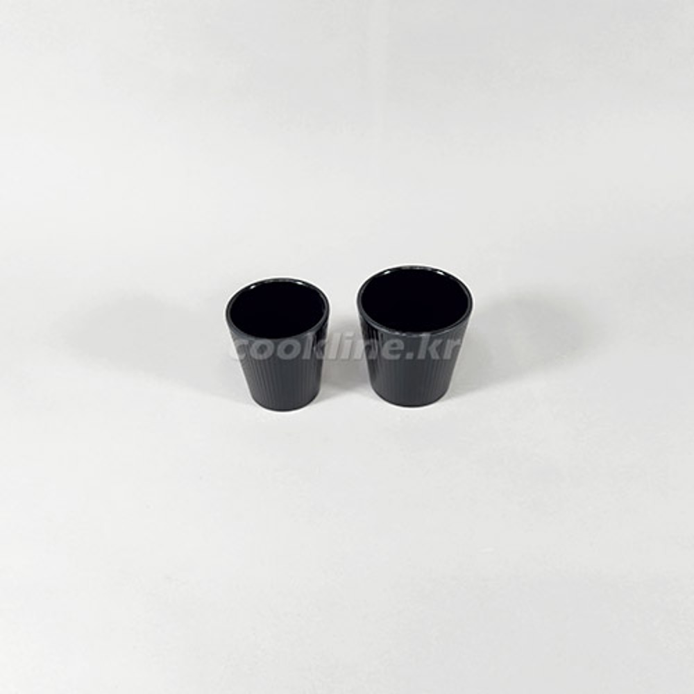 월포스 에코 컵-블랙 74~82mm 2종택1 물컵 음료컵 원형컵
